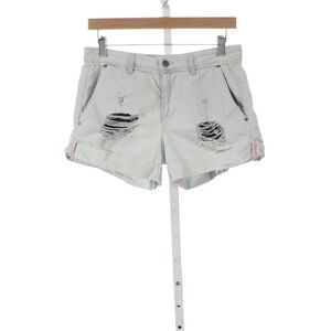 ACE Womens Distressed Cut-Off Gray Cotton Shorts Size 26